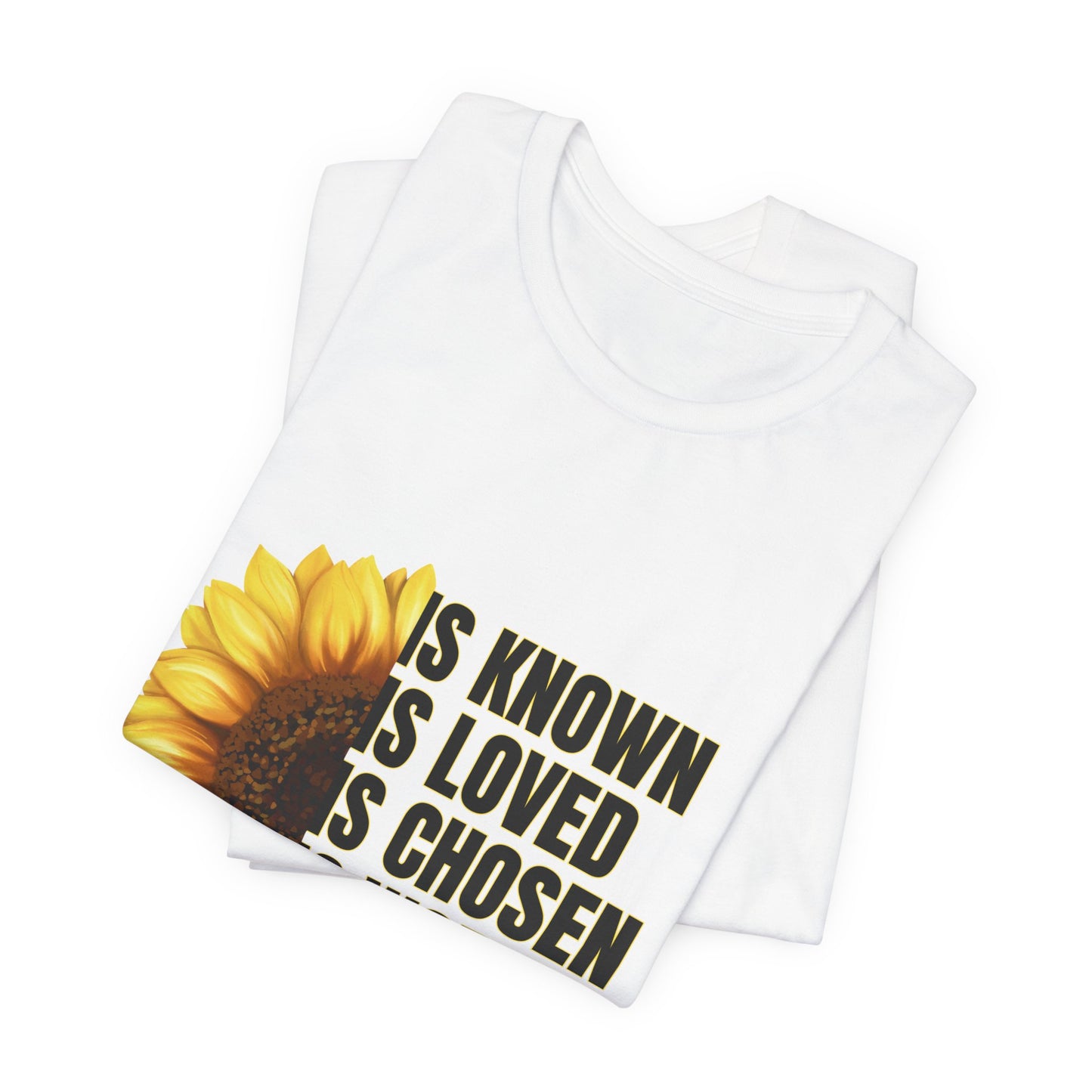 Sunflower Affirmation Tee - Feel Loved & Worthy (SUNFLOWER)