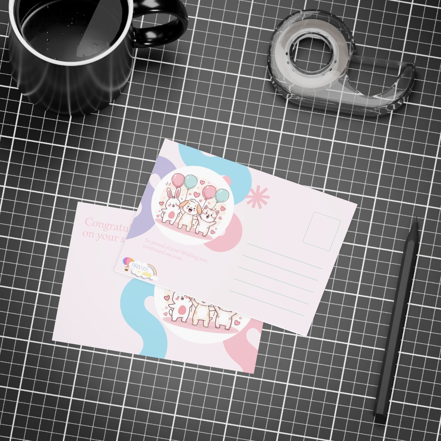 Congratulations - Postcard Bundles (envelopes included) Cute Animals