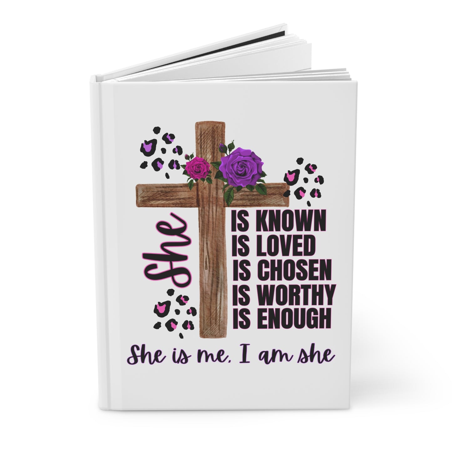 Empowering Hardcover Journal, Motivational Journal for Women, Gift for Her, Affirmation Journal, Inspirational Writing (PINK & PURPLE)
