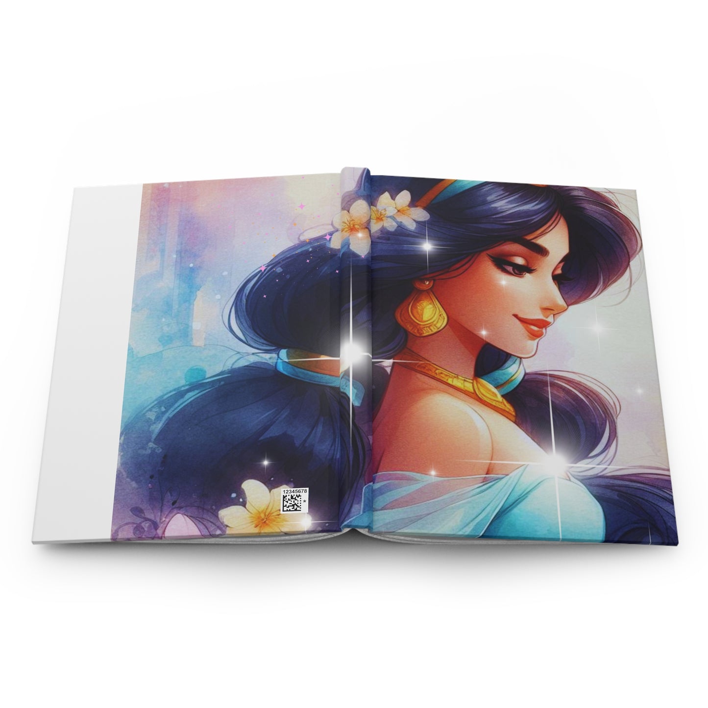 Enchanting Princess Hardcover Journal, Magical Writing Notebook, Dreamy Gift for Students, Art Lovers, Creative Journaling