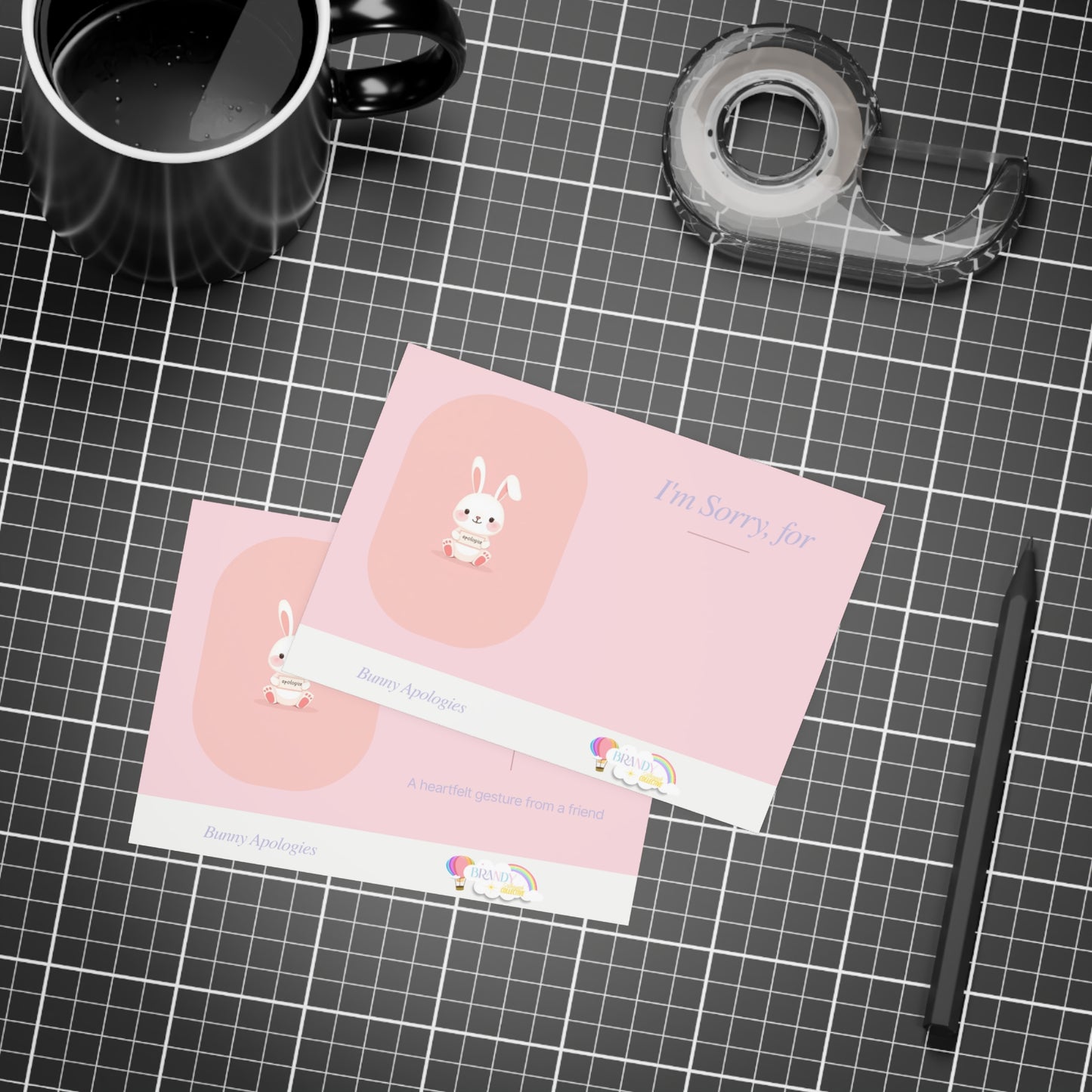 Bunny Apologies - Postcard Bundles (envelopes included) for Friends
