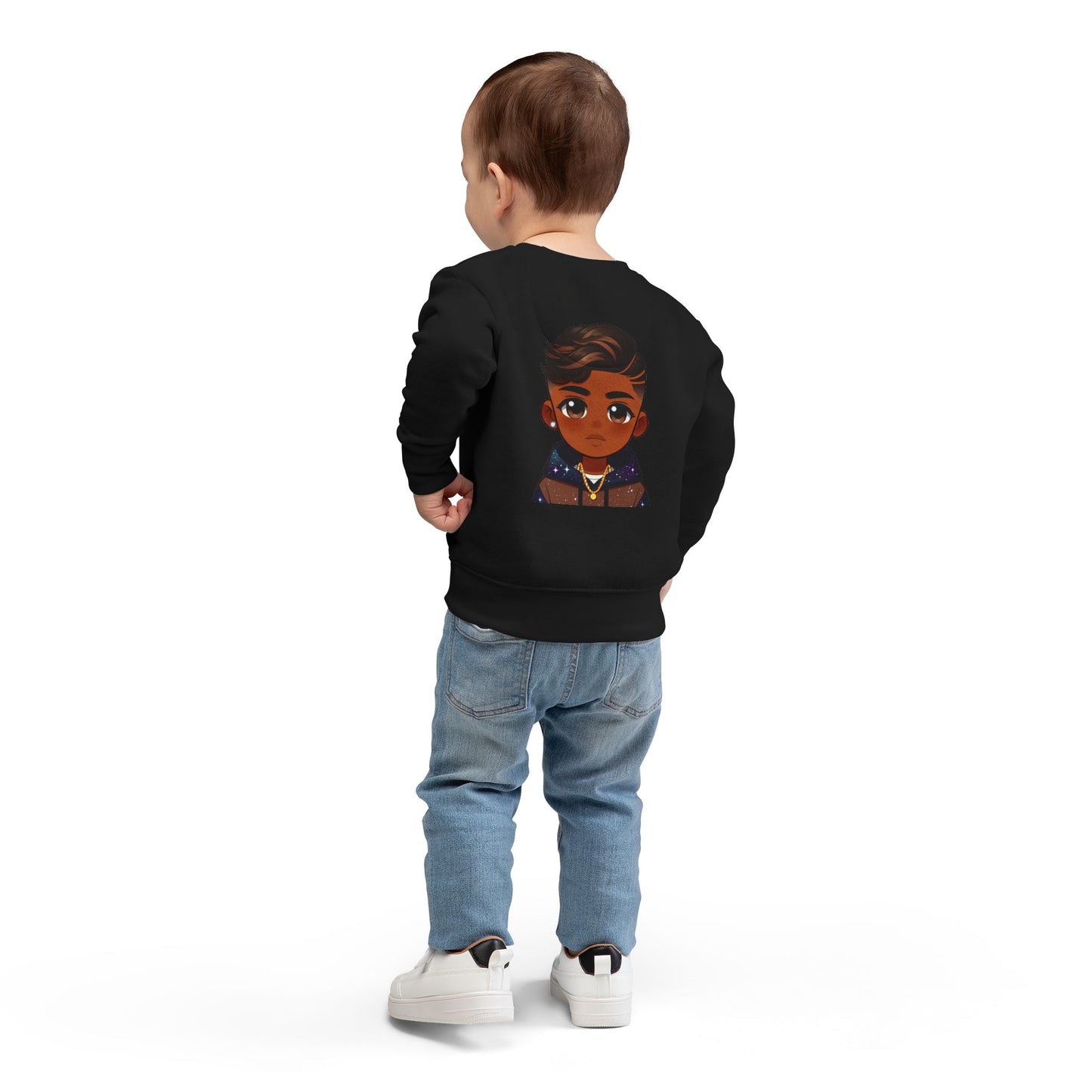 Glam Kid Toddler Sweatshirt — Sparkle Galaxy Hoodie Boy Graphic