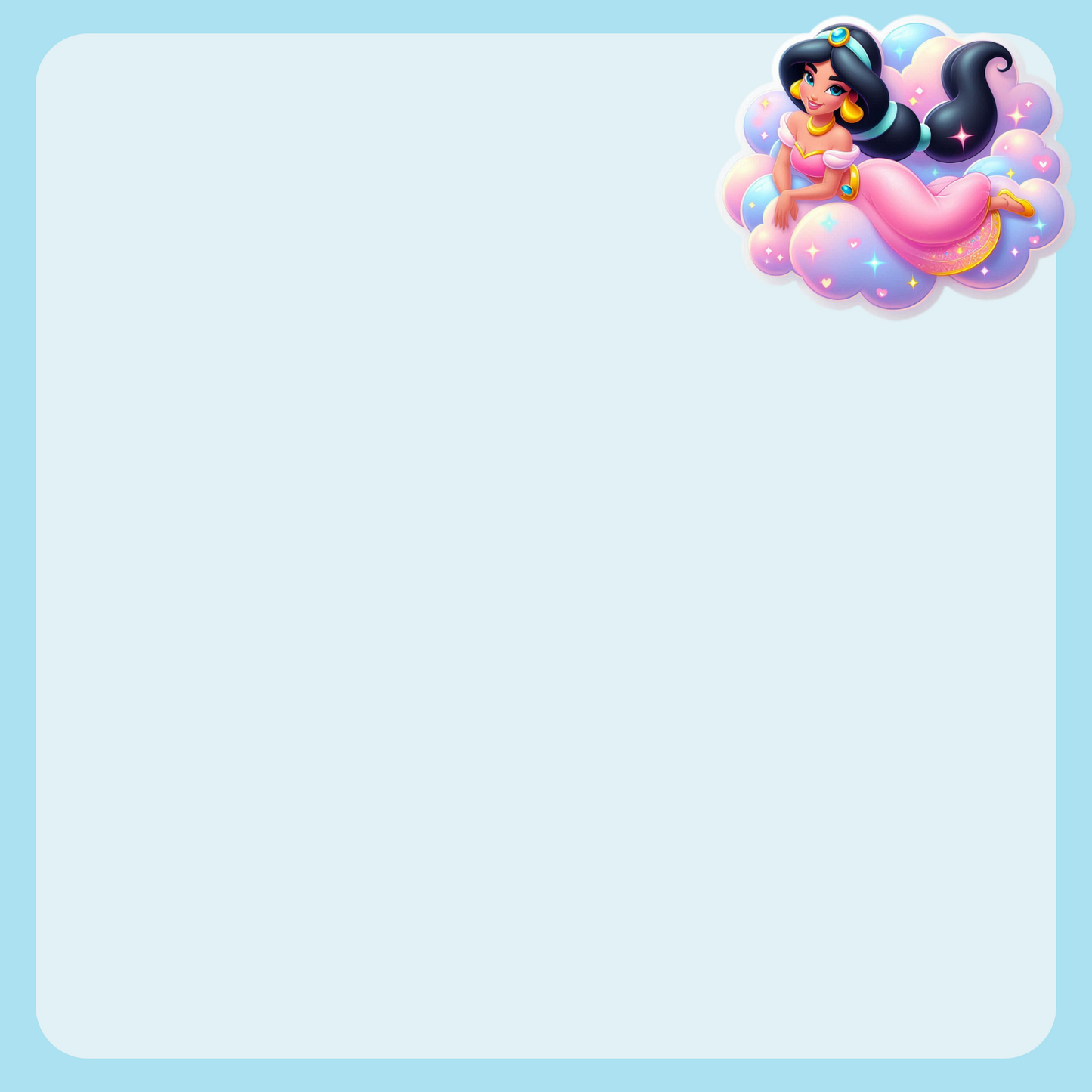 Dreamy Princess Sticky Note - Digital Download