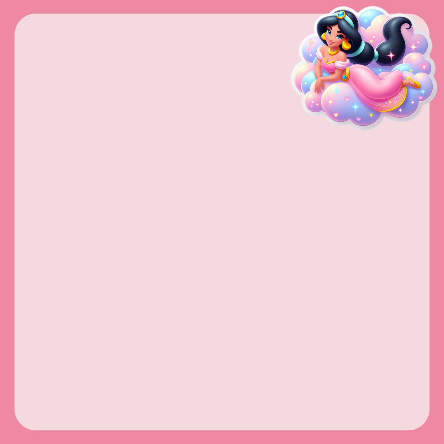 Dreamy Princess Sticky Note - Digital Download