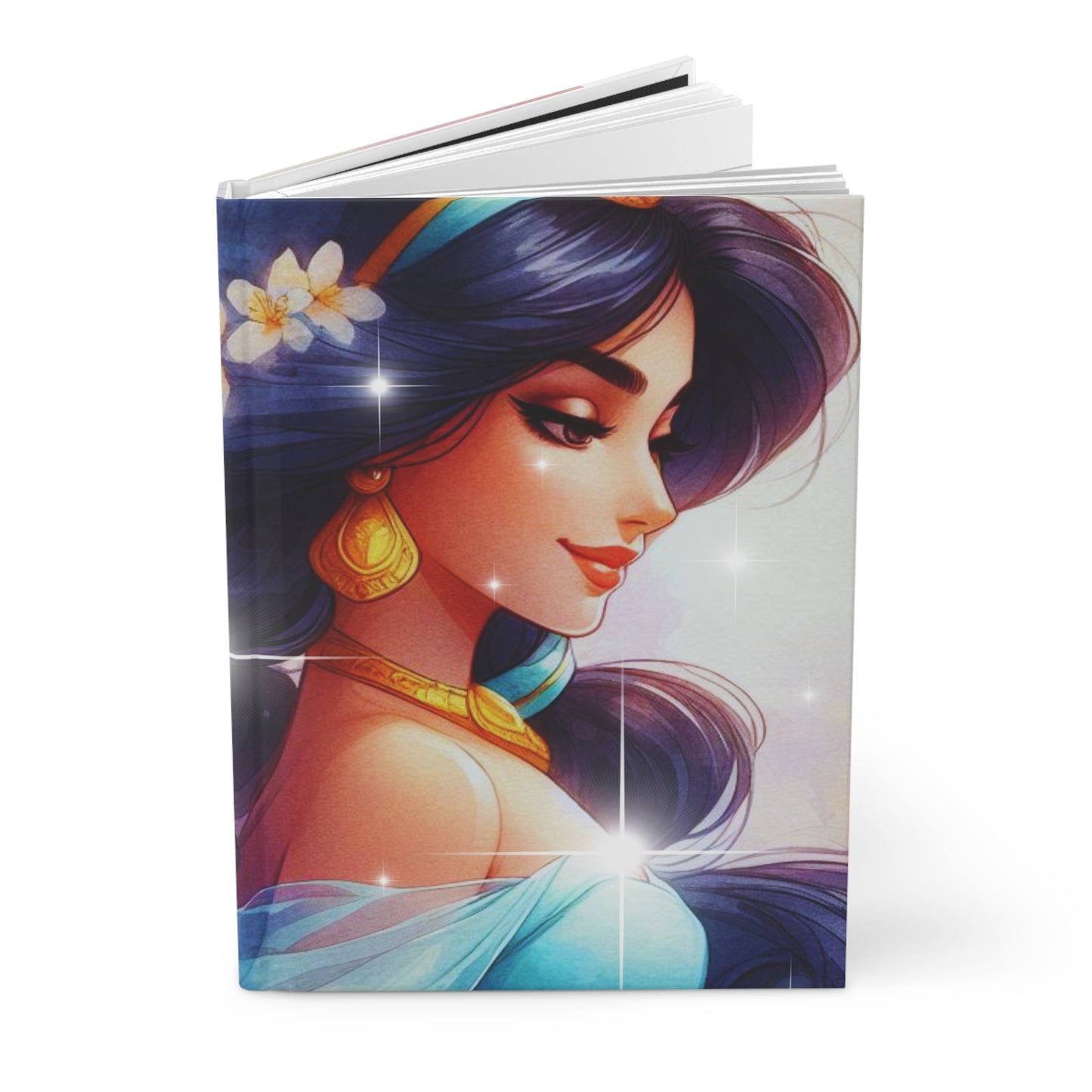Enchanting Princess Hardcover Journal, Magical Writing Notebook, Dreamy Gift for Students, Art Lovers, Creative Journaling