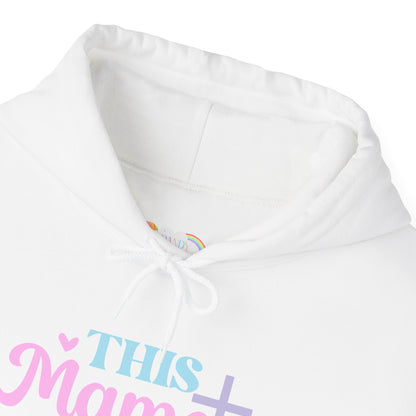 This Mama Prays Hoodie Embroidery– Christian Mom Faith Pullover
