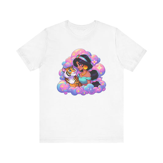 Whimsical Tiger Dream Graphic Tee, Cute T-Shirt for Animal Lovers, Casual Wear, Gift for Friends, Fun Summer Outfit, Unique Apparel