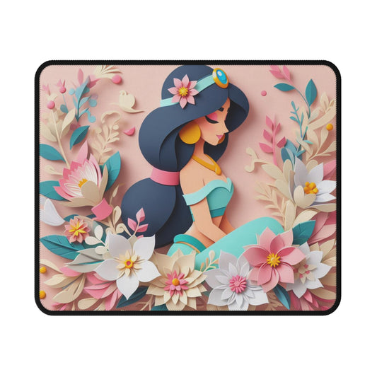 Elegant Floral Princess Non-Slip Gaming Mouse Pad – Perfect for Gamers and Decor Lovers (PRINCESS J)