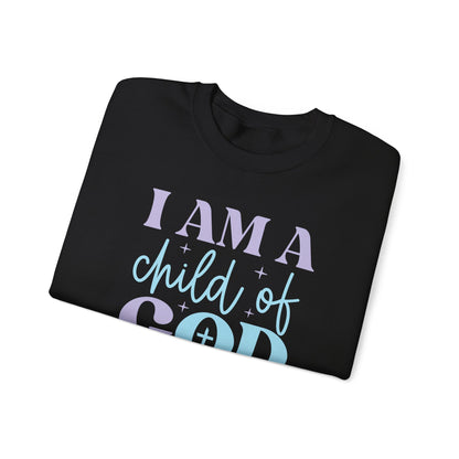 Sweatshirt — "I Am a Child of God" Christian Inspirational Crewneck