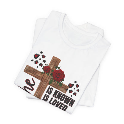 Faith-Inspired Unisex Jersey Tee, Inspirational T-Shirt for Women, Spiritual Gift, Church Events, Empowerment Apparel, Everyday Wear