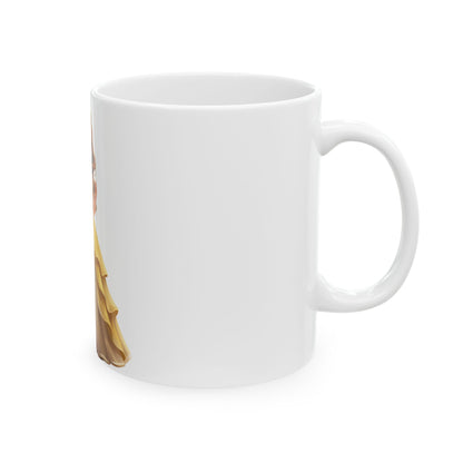 Princess Girl Ceramic Mug — Cute Yellow Gown Tea Coffee Cup (11oz & 15oz)