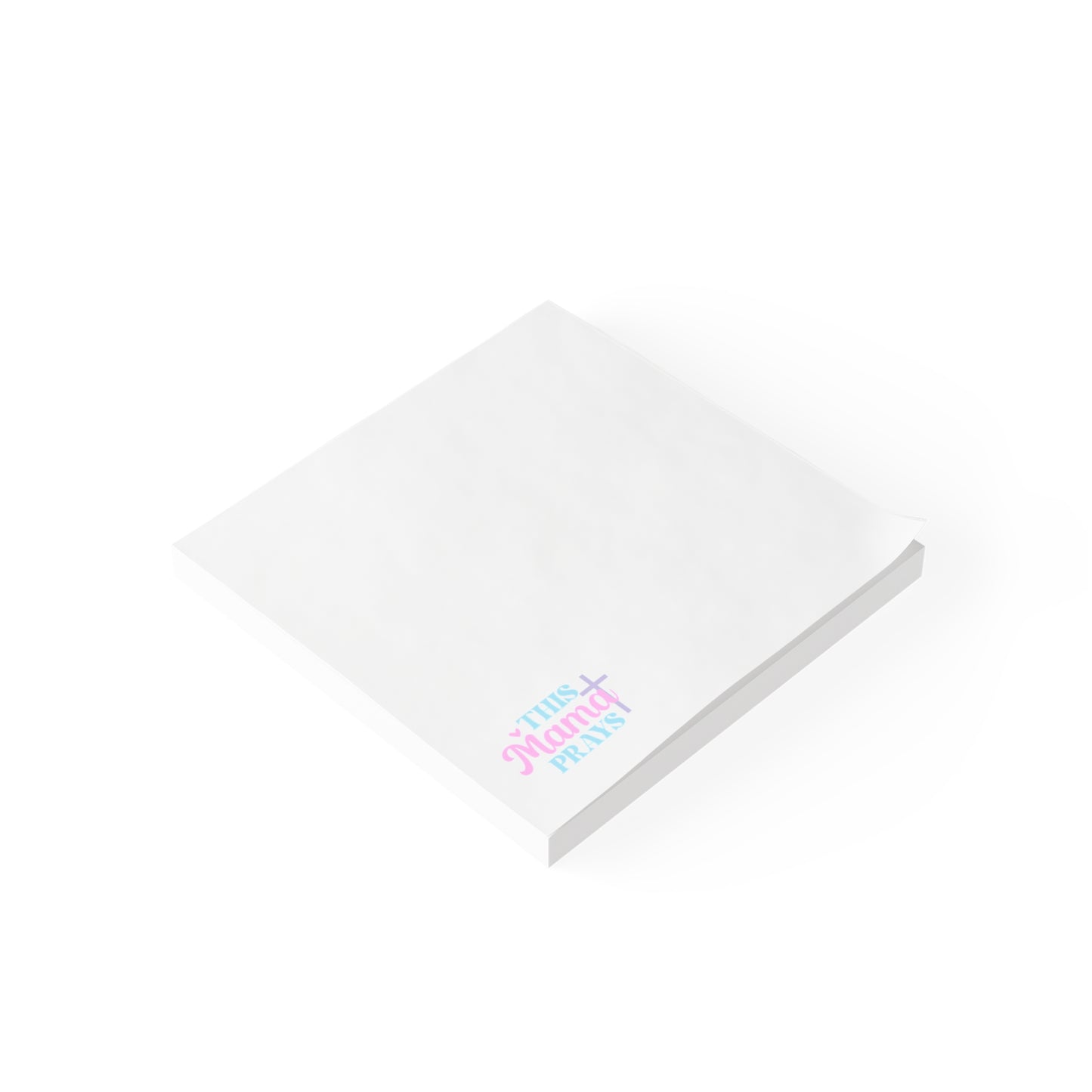 Post-it® Note Pad — "This Mama Prays" Cute Pastel Sticky Notes (Christian Mom Gift)