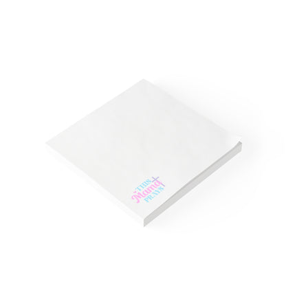 Post-it® Note Pad — "This Mama Prays" Cute Pastel Sticky Notes (Christian Mom Gift)