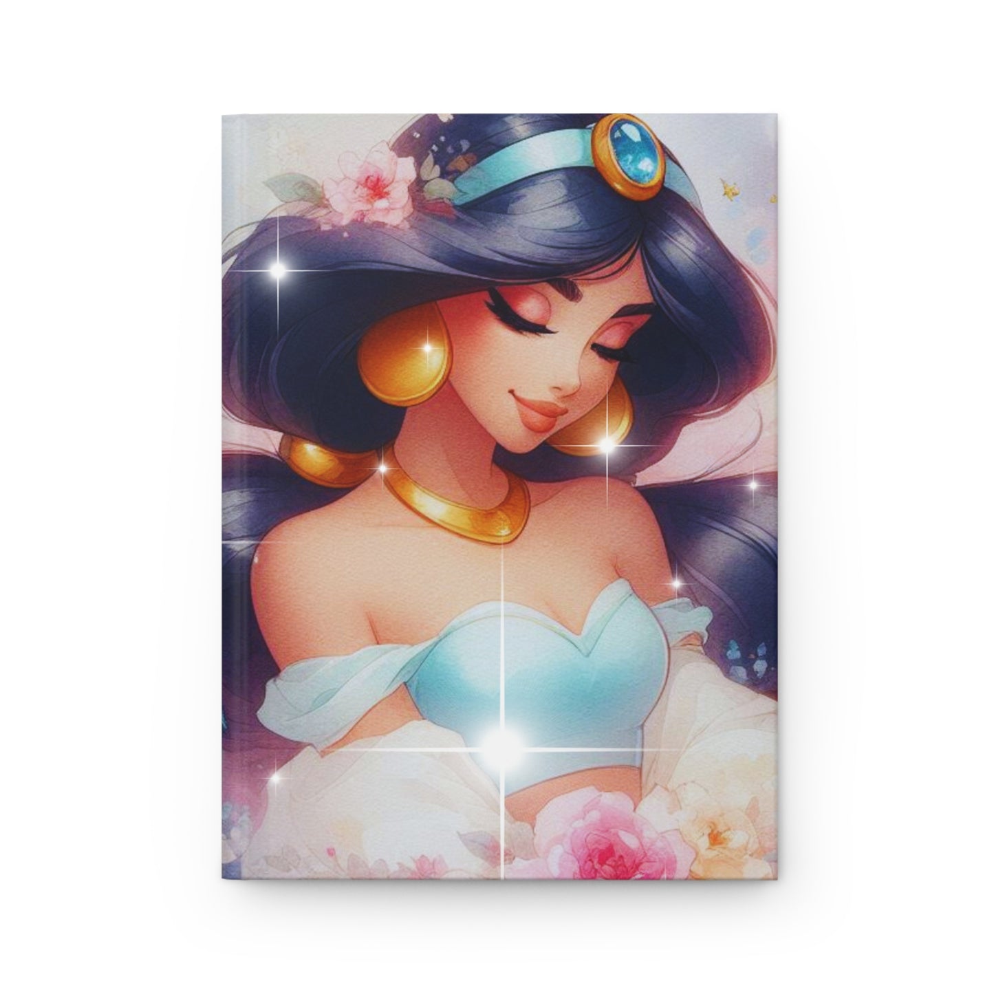 Whimsical Jasmine Hardcover Journal, Fantasy Writing Notebook, Gift for Artists, Dream Journal, Magical Diary, Journaling Supplies