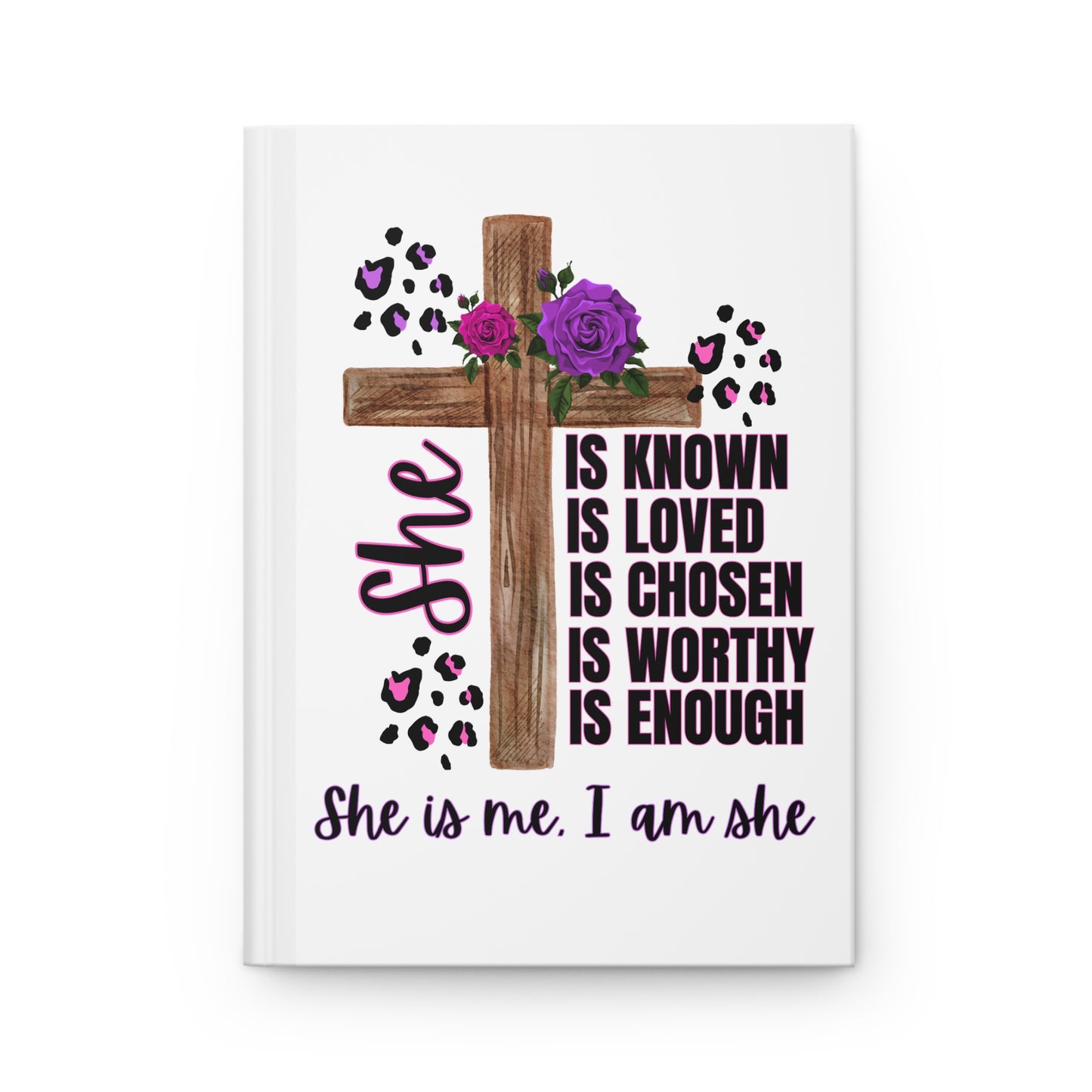 Empowering Hardcover Journal, Motivational Journal for Women, Gift for Her, Affirmation Journal, Inspirational Writing (PINK & PURPLE)