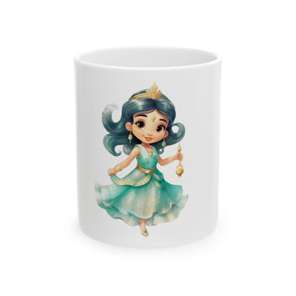 Princess Genie Ceramic Mug – Cute Little Princess Design (11oz & 15oz)