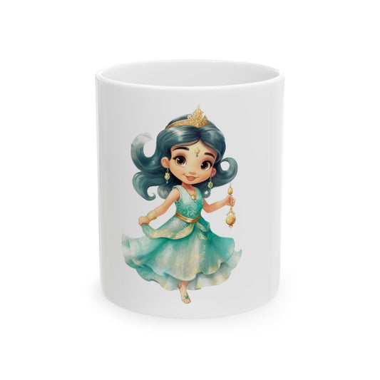Princess Genie Ceramic Mug – Cute Little Princess Design (11oz & 15oz)