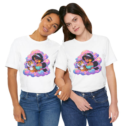 Whimsical Tiger Dream Graphic Tee, Cute T-Shirt for Animal Lovers, Casual Wear, Gift for Friends, Fun Summer Outfit, Unique Apparel