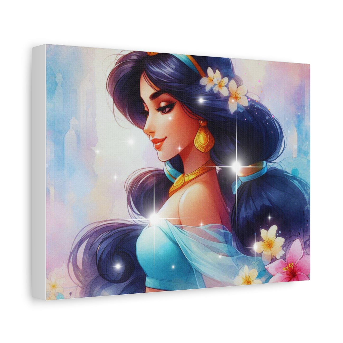Elegant Princess Canvas Art, Dreamy Vibes, Home Decor, Gift Idea, Kids Room, Nursery Wall Art