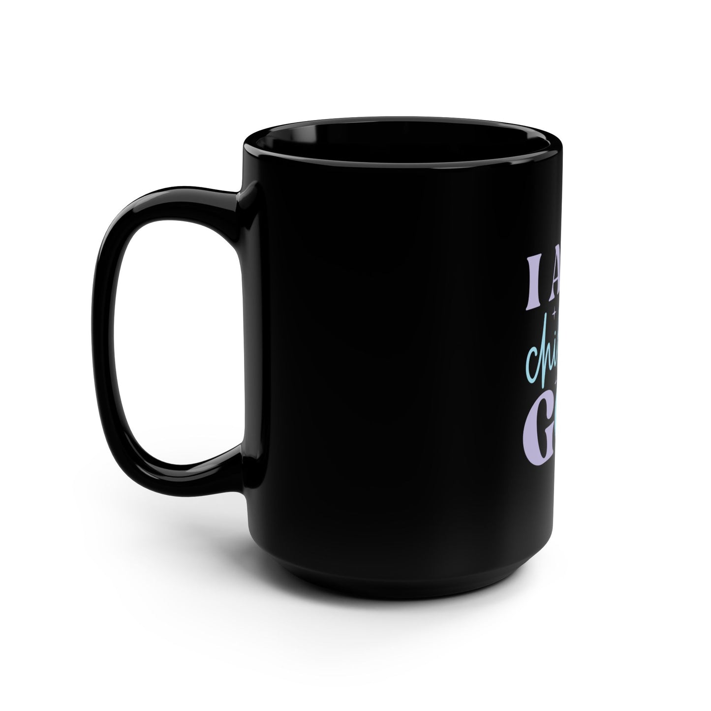 I Am a Child of God 15oz Black Coffee Mug — Inspirational Christian Gift