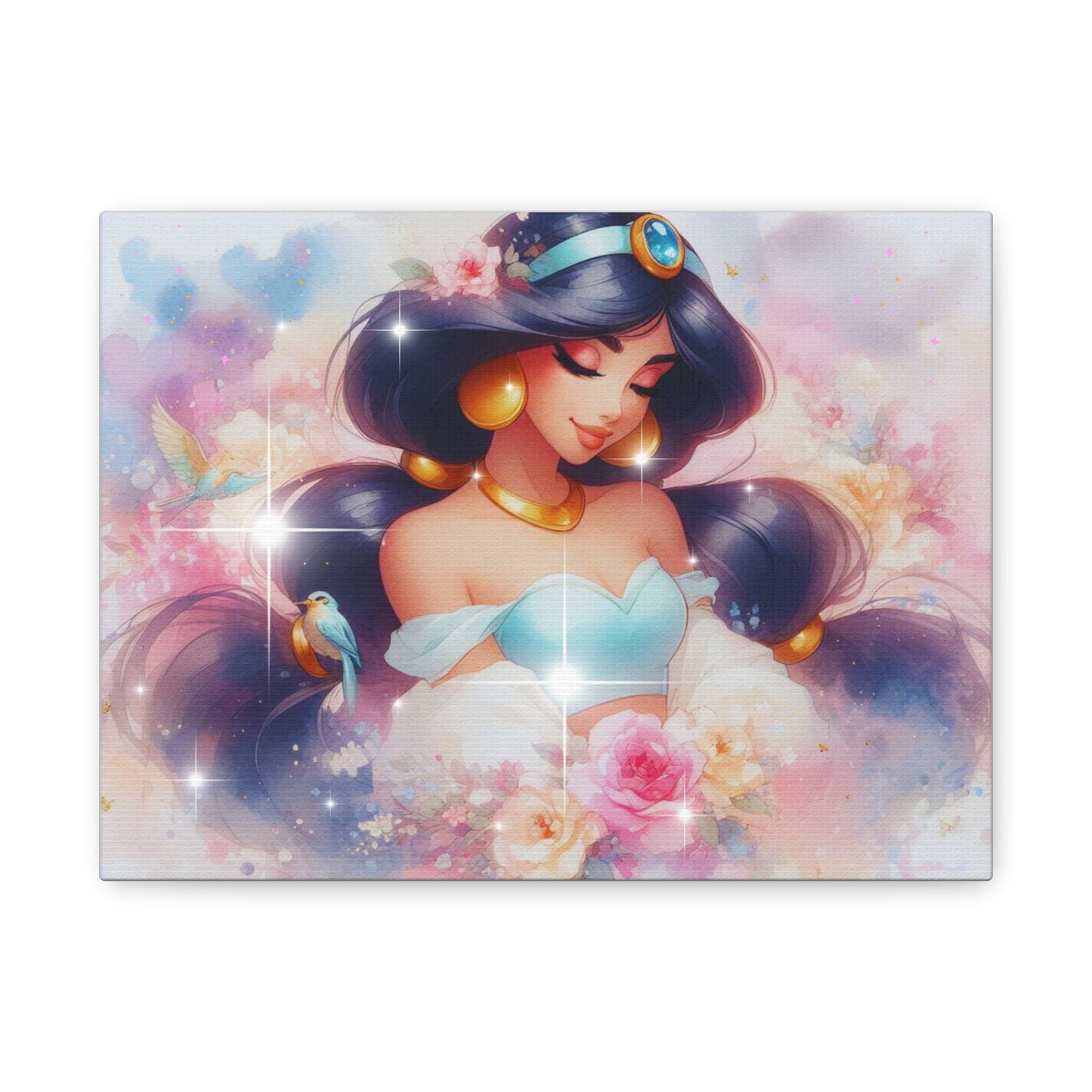 Canvas Wall Art, Whimsical Princess Decor, Magical Room Accent, Gift for Disney Fans, Boho Chic Home