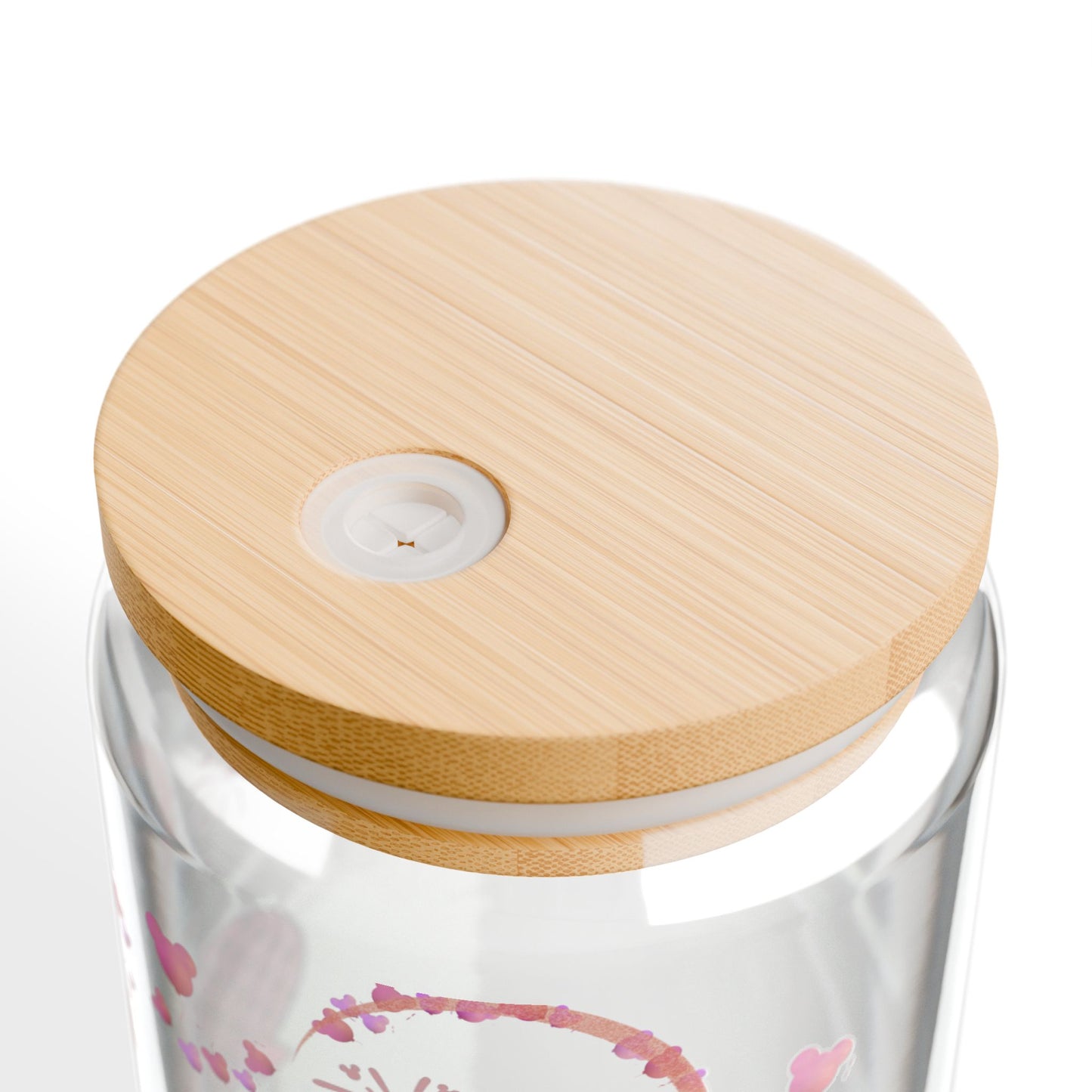 Valentine's Theme Sipper Glass - 16oz Romantic Castle & Fireworks Drink Tumbler