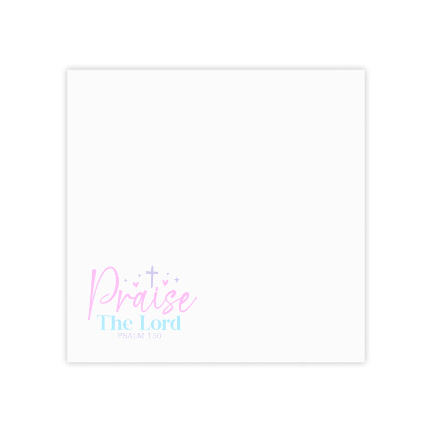 Praise The Lord Post-it® Note Pads — Inspirational Christian Sticky Notes (Psalm 150)