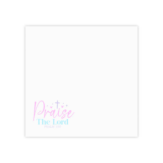 Praise The Lord Post-it® Note Pads — Inspirational Christian Sticky Notes (Psalm 150)