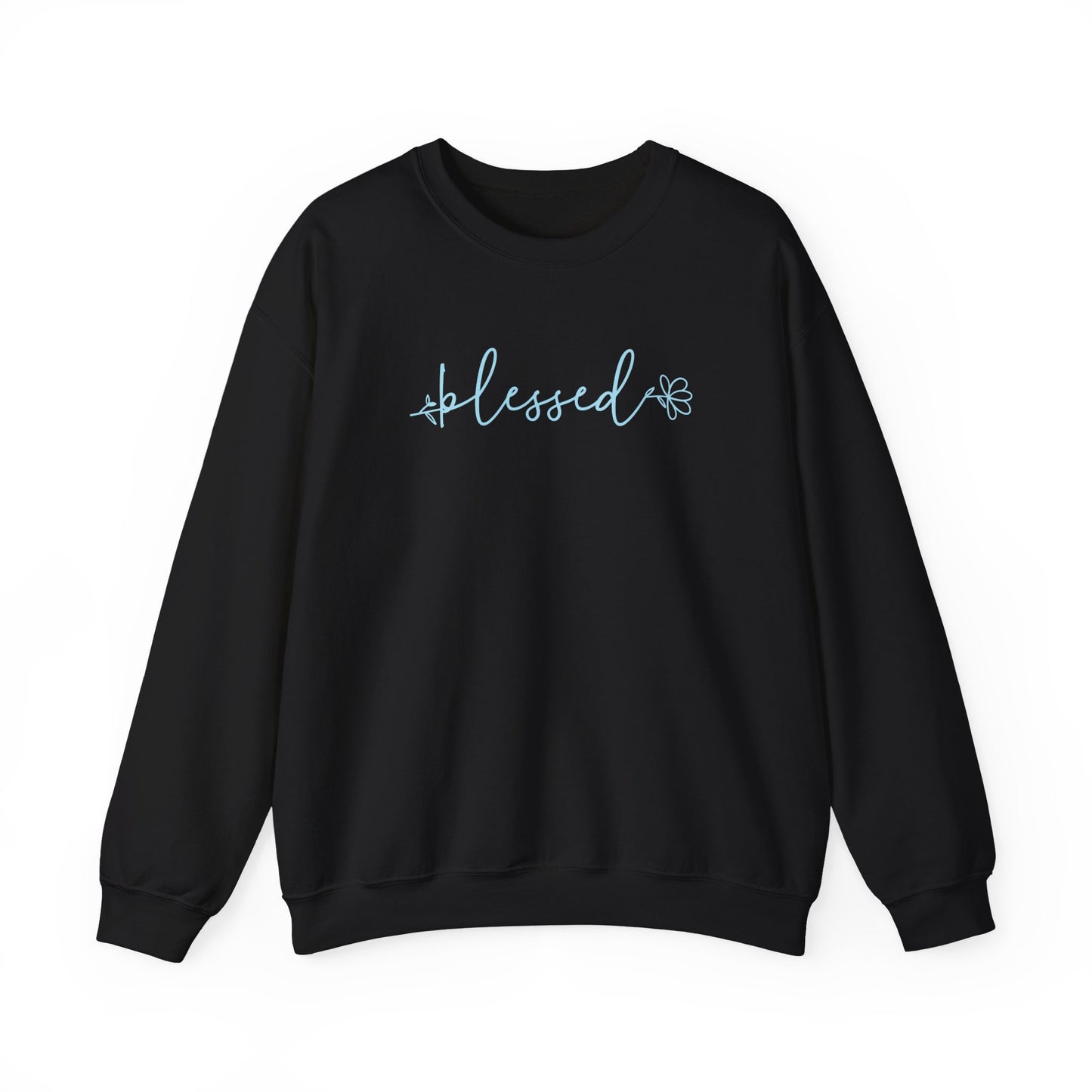 Blessed Floral Crewneck Sweatshirt — Cozy Inspirational Pullover