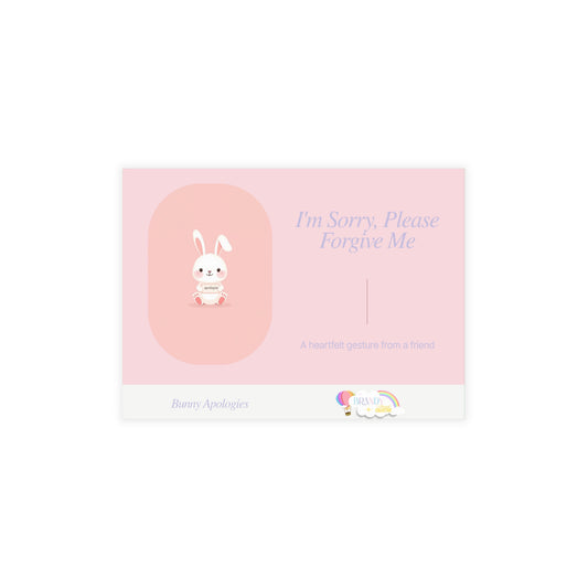 Bunny Apologies - Postcard Bundles (envelopes included) for Friends