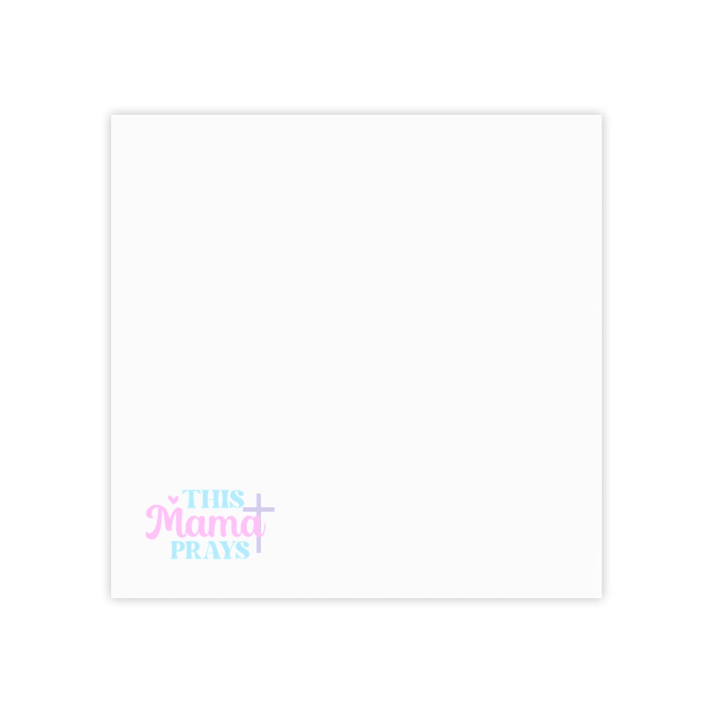 Post-it® Note Pad — "This Mama Prays" Cute Pastel Sticky Notes (Christian Mom Gift)