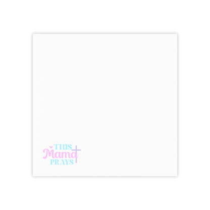 Post-it® Note Pad — "This Mama Prays" Cute Pastel Sticky Notes (Christian Mom Gift)