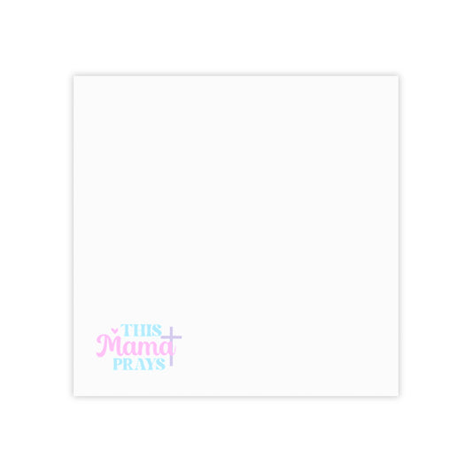 Post-it® Note Pad — "This Mama Prays" Cute Pastel Sticky Notes (Christian Mom Gift)