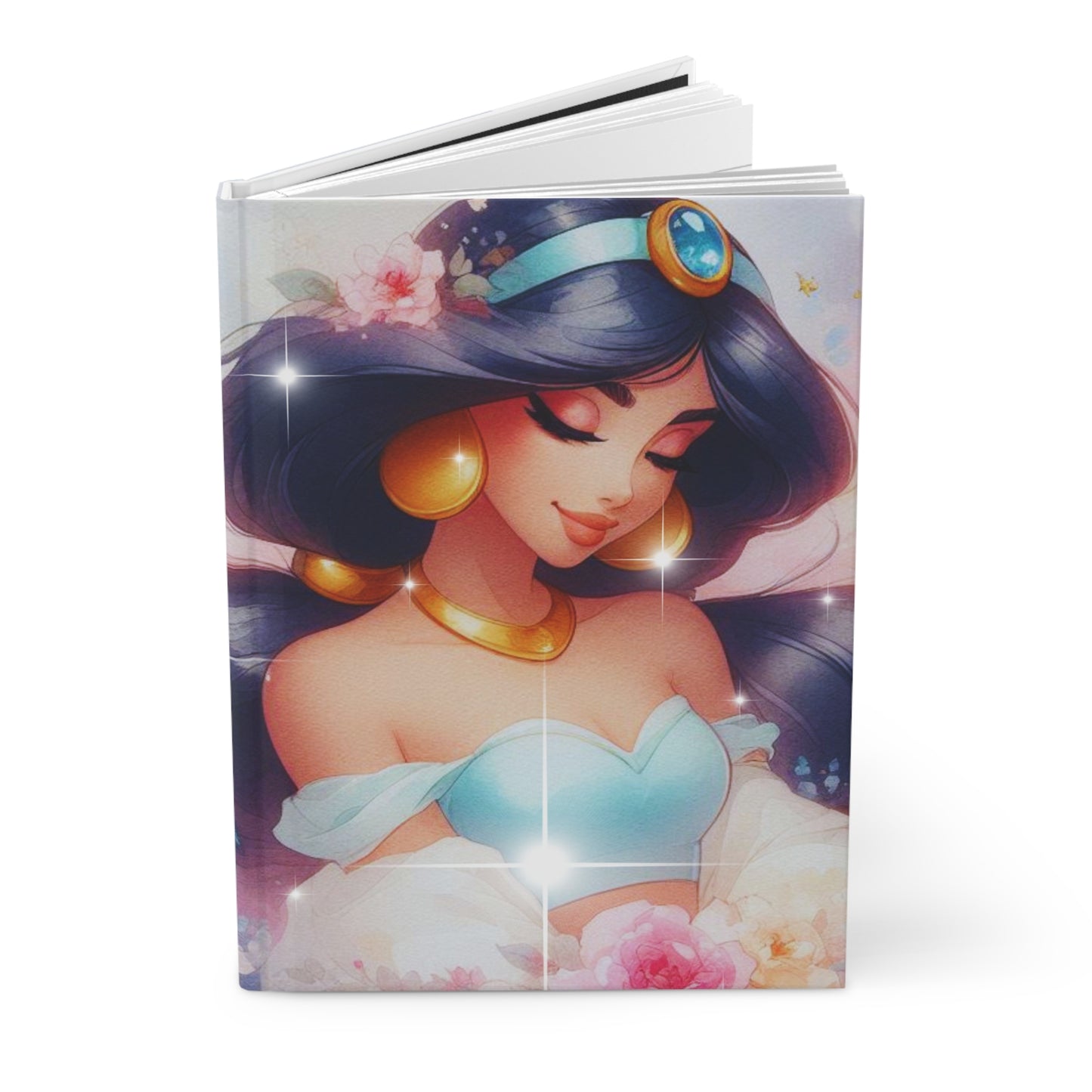 Whimsical Jasmine Hardcover Journal, Fantasy Writing Notebook, Gift for Artists, Dream Journal, Magical Diary, Journaling Supplies