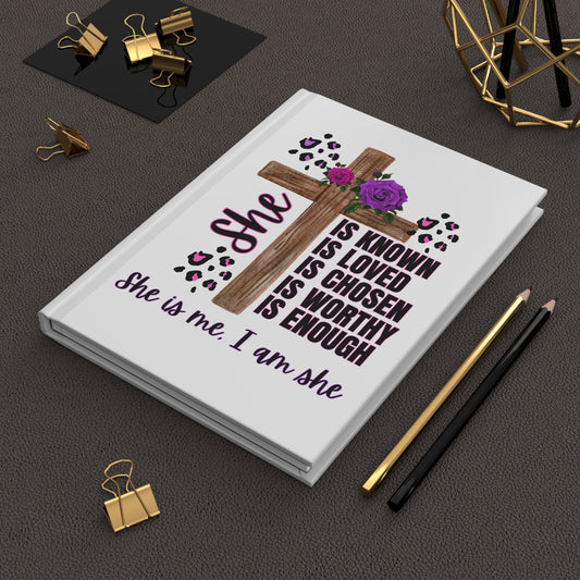 Empowering Hardcover Journal, Motivational Journal for Women, Gift for Her, Affirmation Journal, Inspirational Writing (PINK & PURPLE)