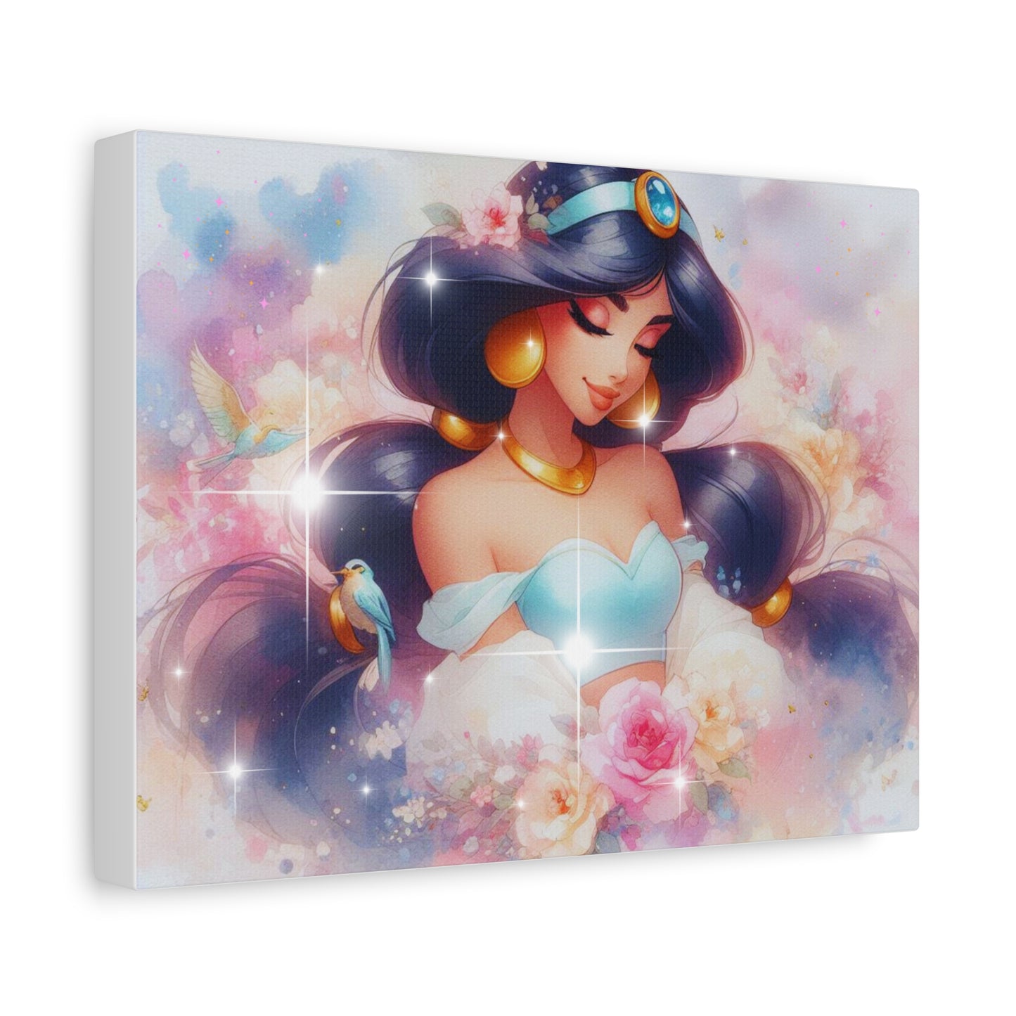 Canvas Wall Art, Whimsical Princess Decor, Magical Room Accent, Gift for Disney Fans, Boho Chic Home