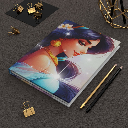 Enchanting Princess Hardcover Journal, Magical Writing Notebook, Dreamy Gift for Students, Art Lovers, Creative Journaling