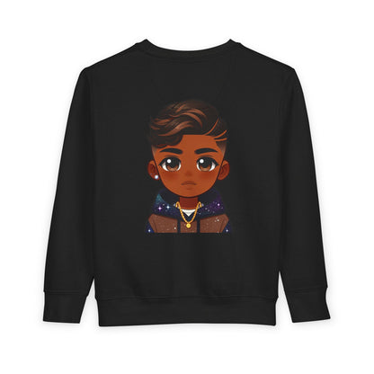 Glam Kid Toddler Sweatshirt — Sparkle Galaxy Hoodie Boy Graphic