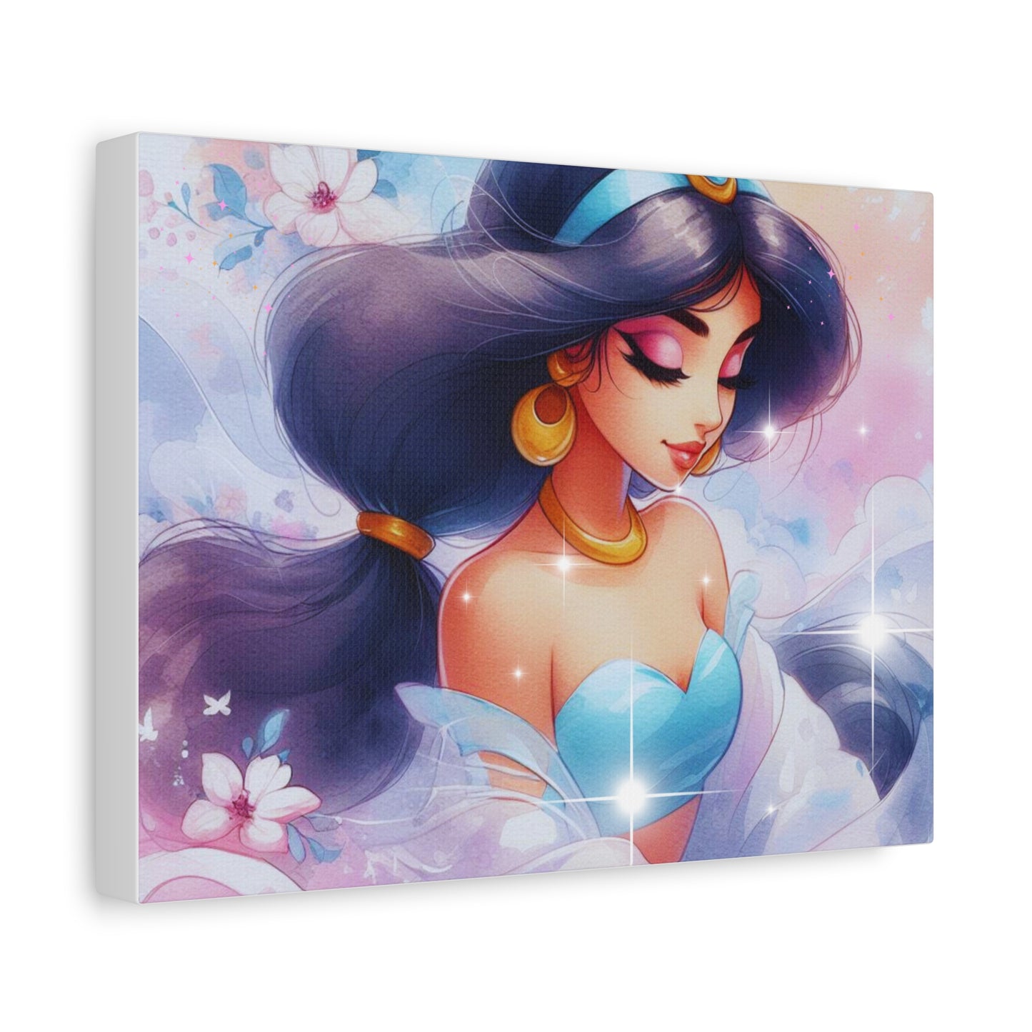 Canvas Wall Art, Whimsical Princess Decor, Magical Gift for Kids, Nursery Wall Art, Fairy Tale Home Decor