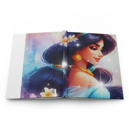 Enchanting Princess Hardcover Journal, Magical Writing Notebook, Dreamy Gift for Students, Art Lovers, Creative Journaling