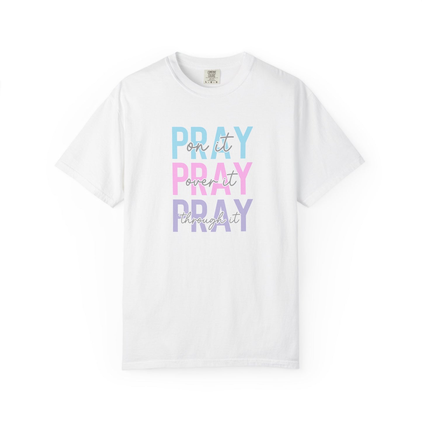 Pray Repeat Tee — Pastel Inspirational Christian T-Shirt