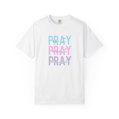Pray Repeat Tee — Pastel Inspirational Christian T-Shirt