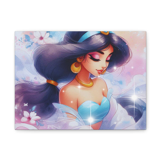Canvas Wall Art, Whimsical Princess Decor, Magical Gift for Kids, Nursery Wall Art, Fairy Tale Home Decor
