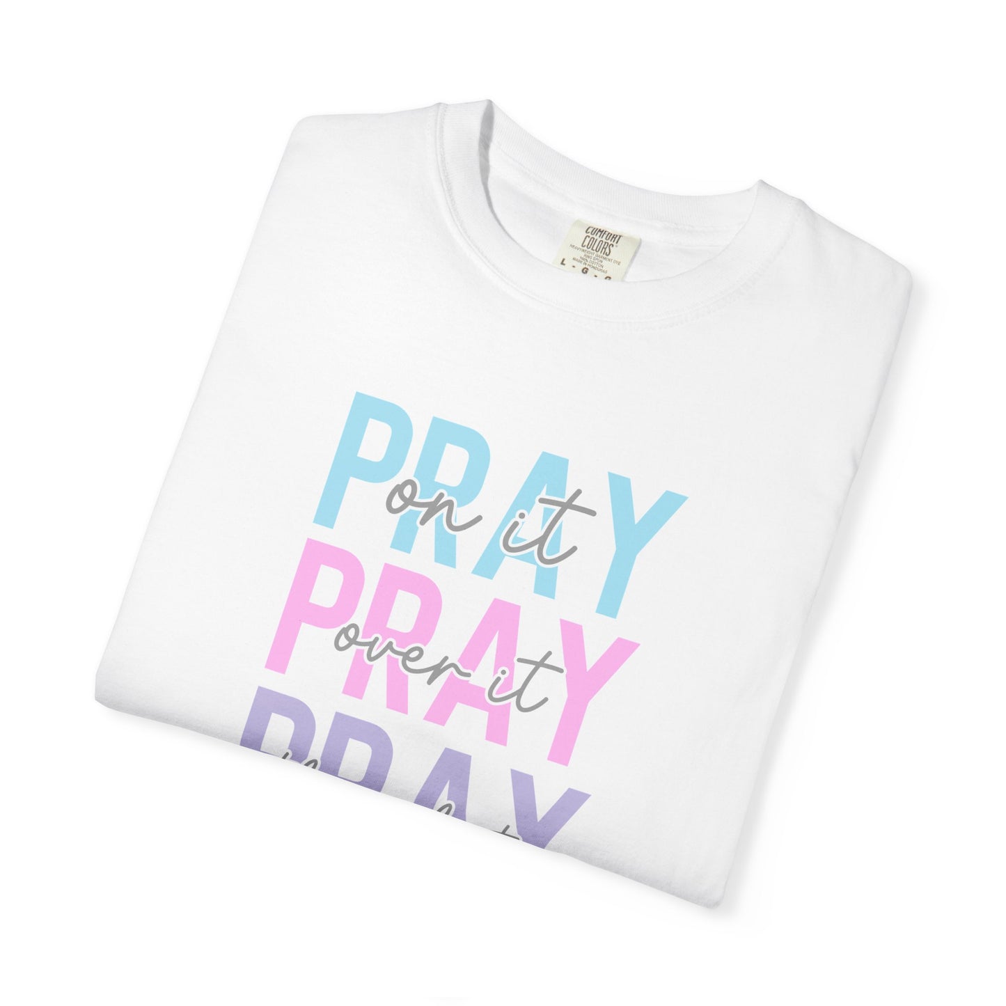 Pray Repeat Tee — Pastel Inspirational Christian T-Shirt