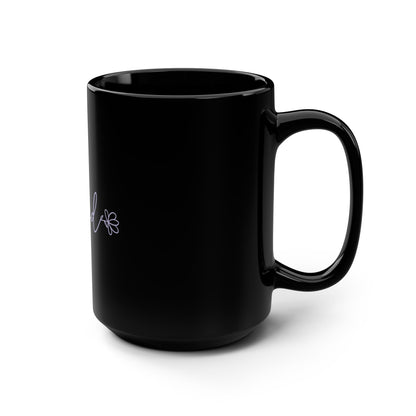 Blessed Black Ceramic Mug — 15oz Inspirational Coffee Cup