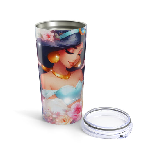 Princess Jasmine Tumbler 20oz, Creative Travel Mug, Unique Gift for Her, Birthday Present, Decorative Drinkware, Colorful Art Cup