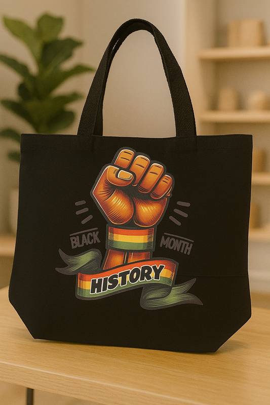 BLACK HISTORY MONTH - BLK TOTE BAG - MED