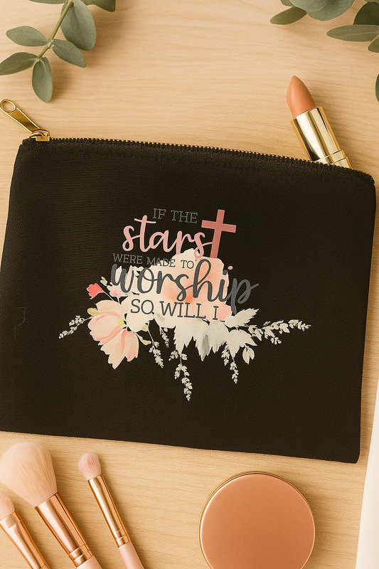 If the stars can worship Makeup zipper bag - L