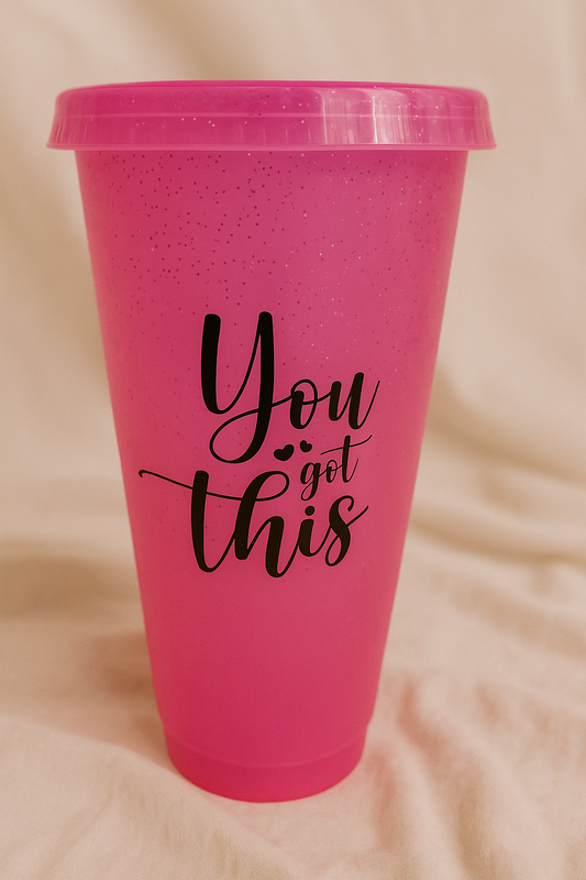 You got this pink  - cups